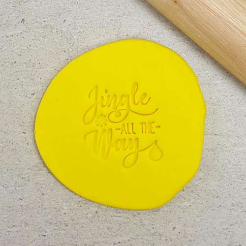 Cookie Stamp Embosser - Jingle All The Way - Click Image to Close